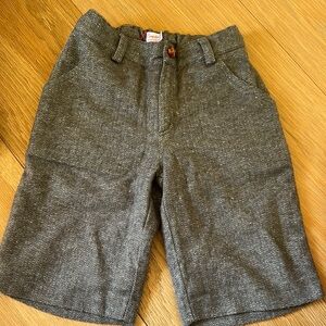 La coqueta Diomar boy short  Gray Herringbone Shorts
